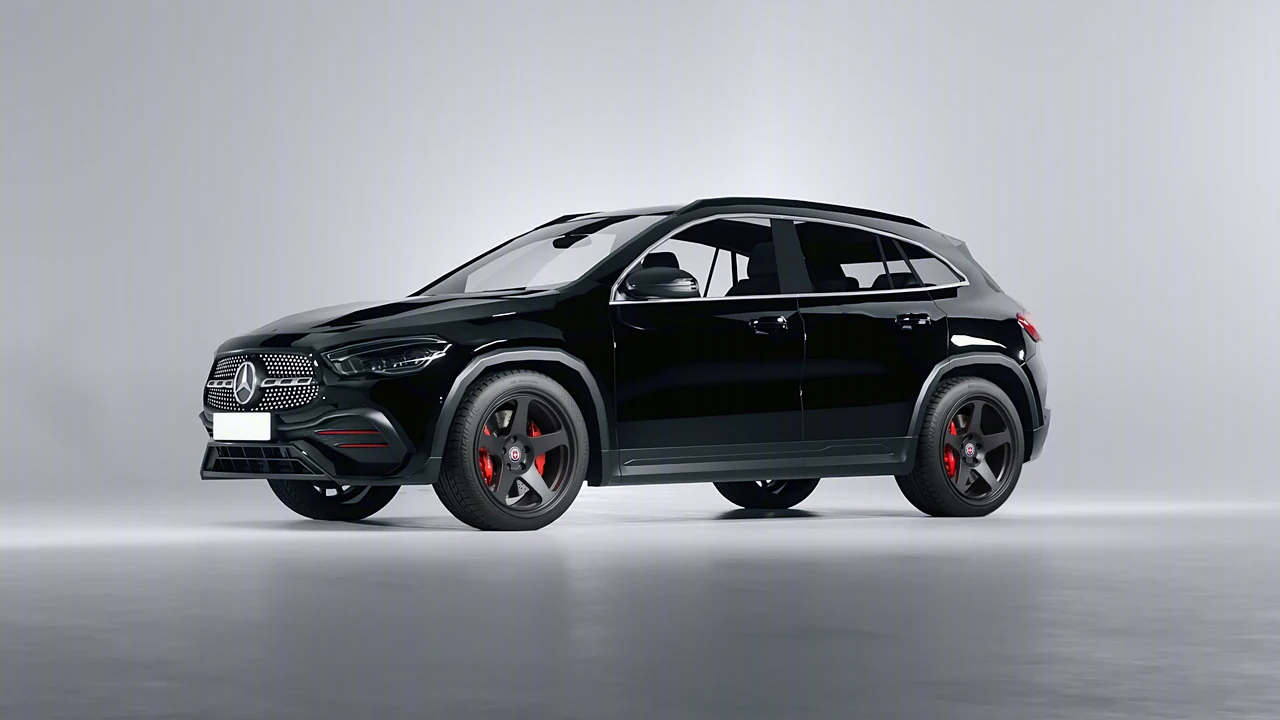 Mercedes-Benz GLA 2020 on HRE Performance Wheels 305-GT forged wheels, front three-quarter view