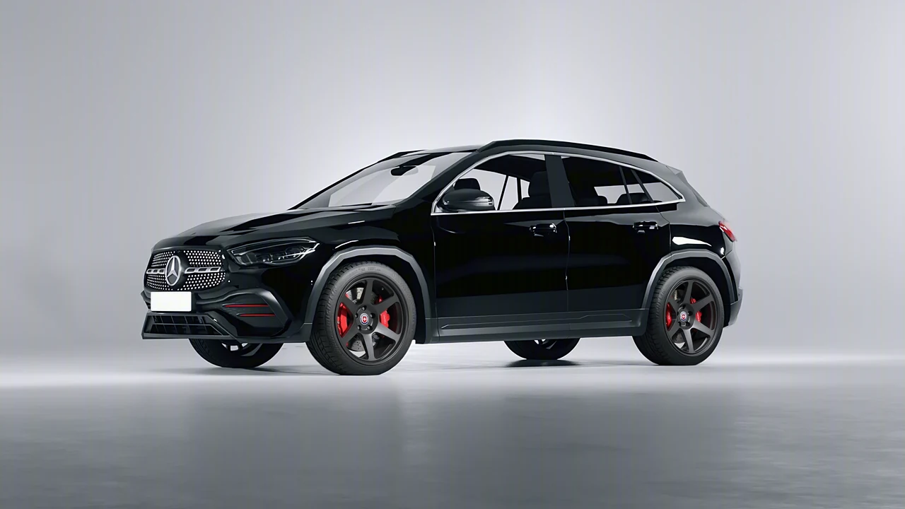 Mercedes-Benz GLA 2020 on HRE Performance Wheels 306-GT forged wheels, front three-quarter view