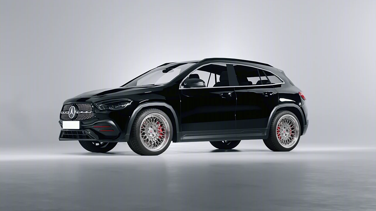 Mercedes-Benz GLA 2020 on HRE Performance Wheels 501 forged wheels, front three-quarter view