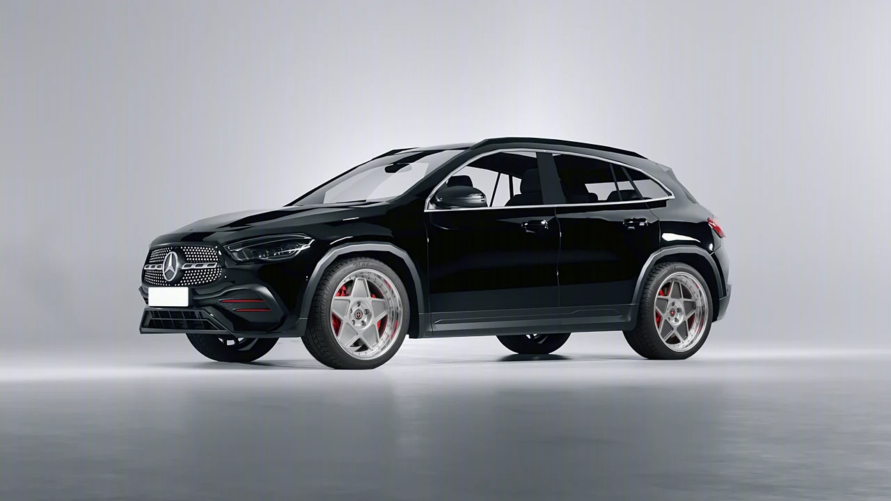 Mercedes-Benz GLA 2020 on HRE Performance Wheels 505 forged wheels, front three-quarter view