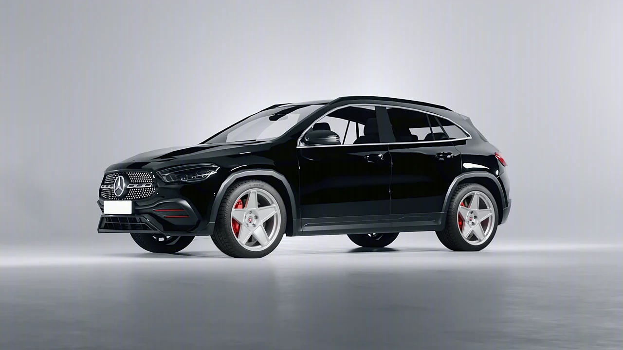 Mercedes-Benz GLA 2020 on HRE Performance Wheels 505M forged wheels, front three-quarter view