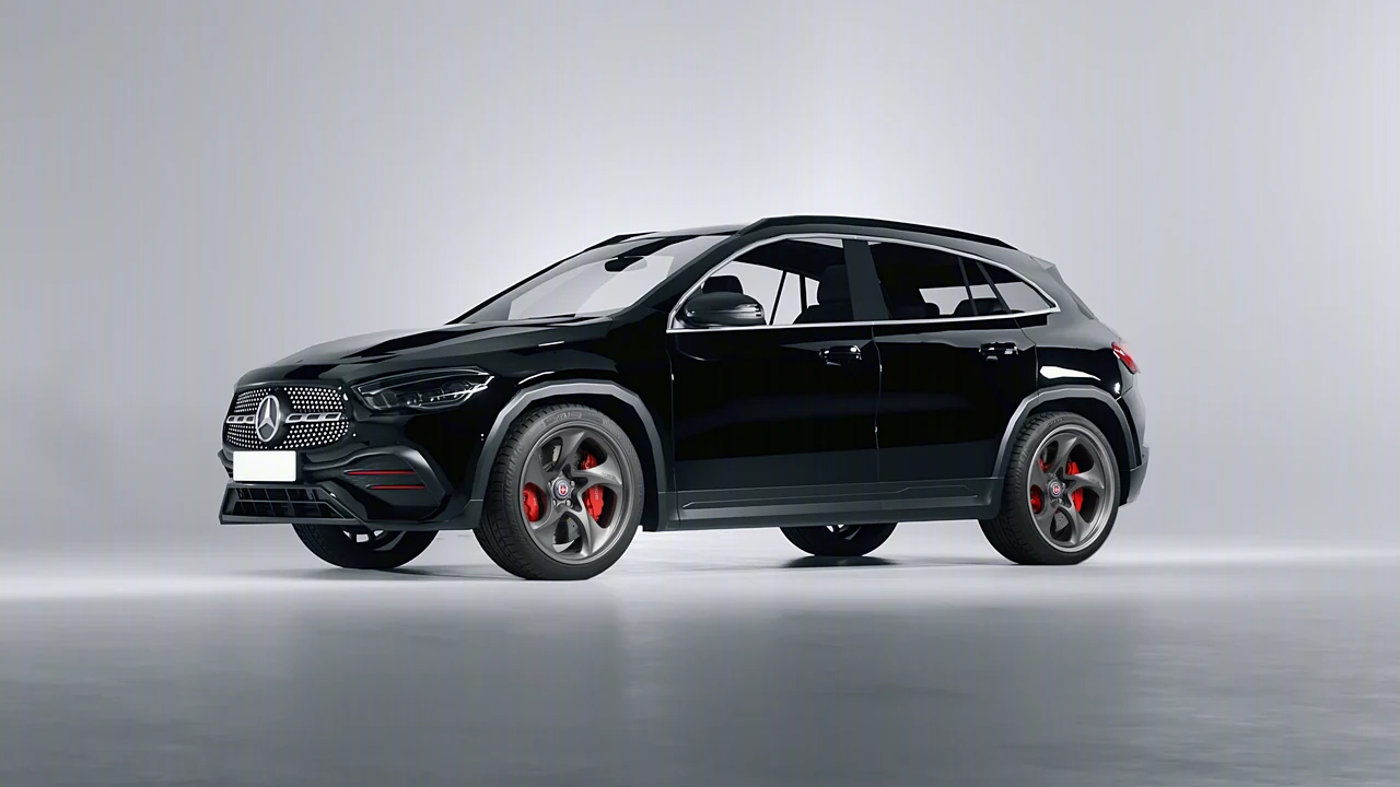 Mercedes-Benz GLA 2020 on HRE Performance Wheels 522 forged wheels, front three-quarter view