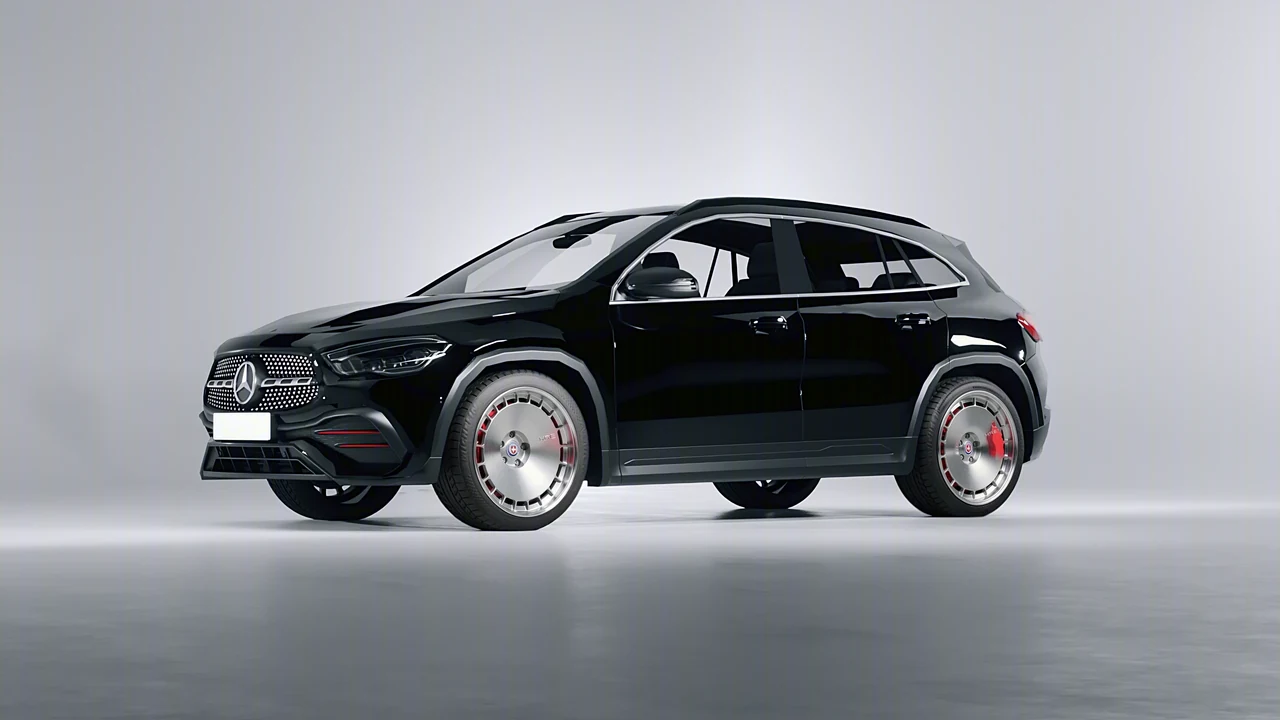 Mercedes-Benz GLA 2020 on HRE Performance Wheels 935 forged wheels, front three-quarter view
