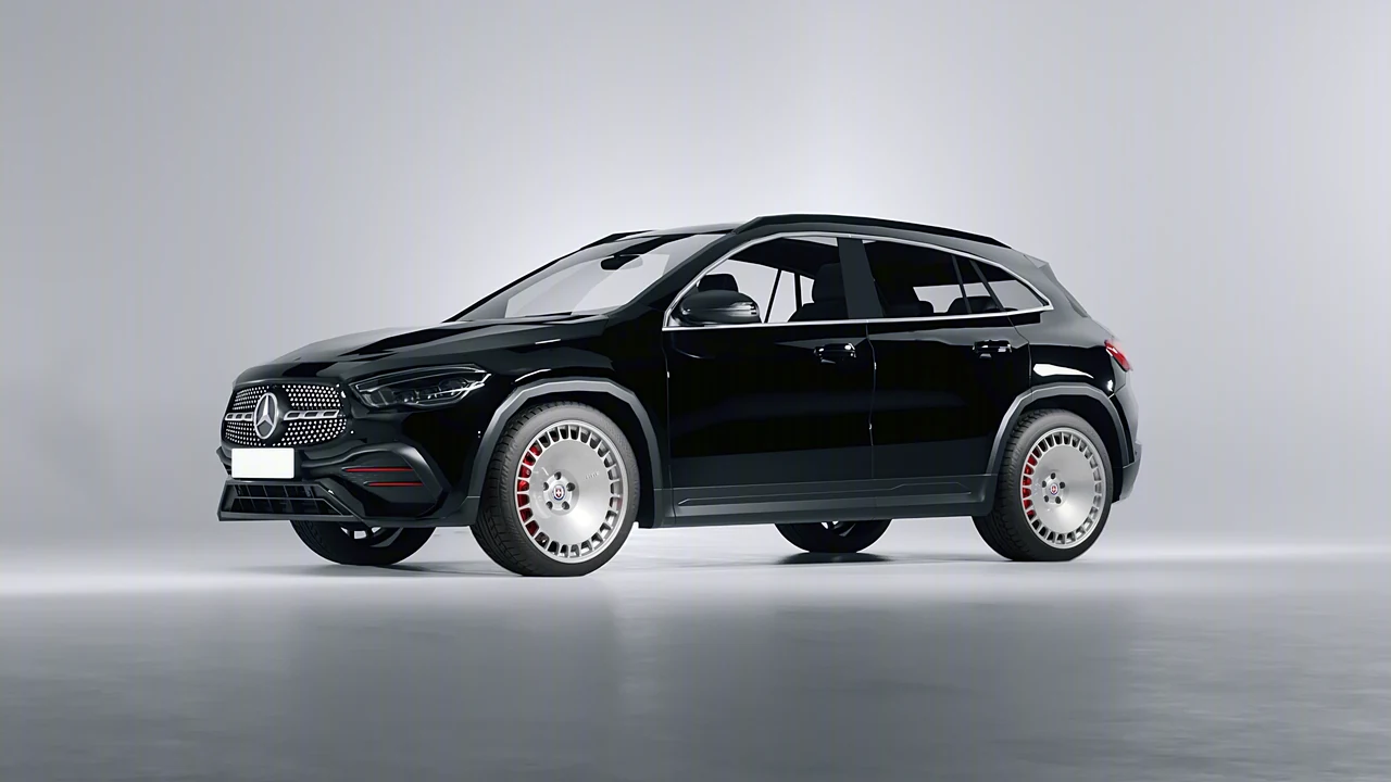 Mercedes-Benz GLA 2020 on HRE Performance Wheels 935M forged wheels, front three-quarter view