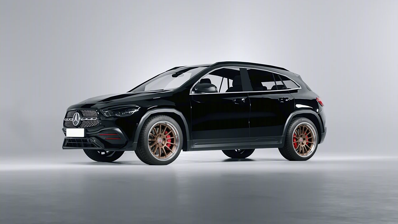 Mercedes-Benz GLA 2020 on HRE Performance Wheels C109 forged wheels, front three-quarter view