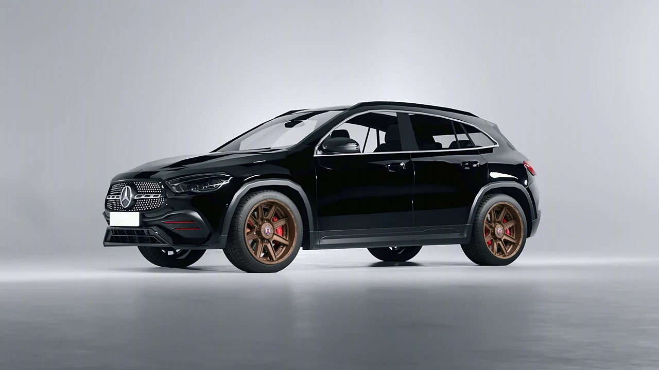 Mercedes-Benz GLA 2020 on HRE Performance Wheels HD188 forged wheels, front three-quarter view