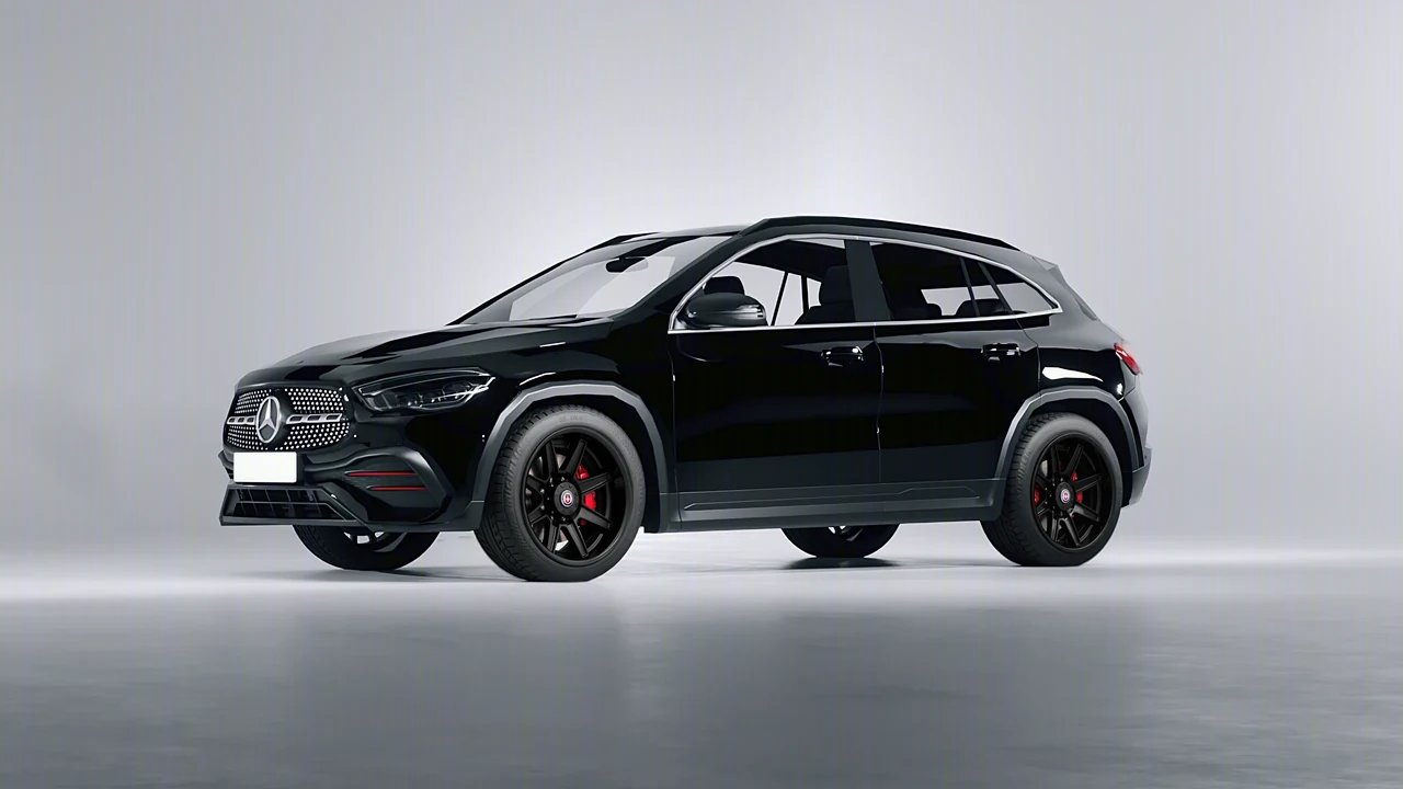 Mercedes-Benz GLA 2020 on HRE Performance Wheels HD188H forged wheels, front three-quarter view