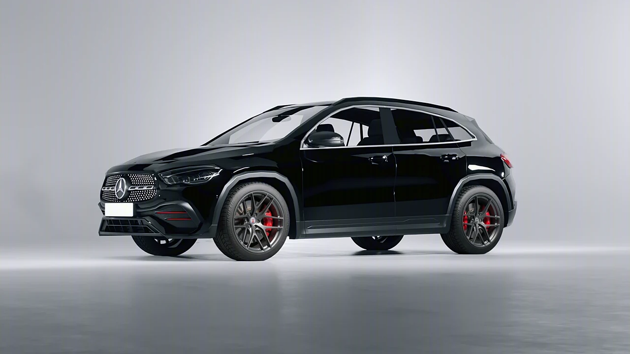 Mercedes-Benz GLA 2020 on HRE Performance Wheels P161 forged wheels, front three-quarter view