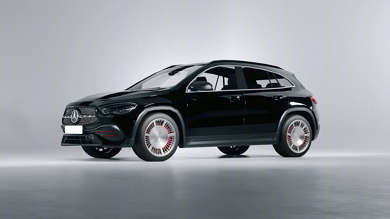 Mercedes-Benz GLA 2020 on RDB LA Masterpiece forged wheels, front three-quarter view