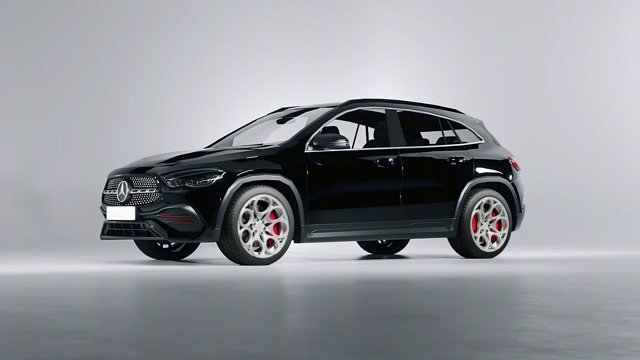 Mercedes-Benz GLA 2020 on RDB LA Revolver forged wheels, front three-quarter view
