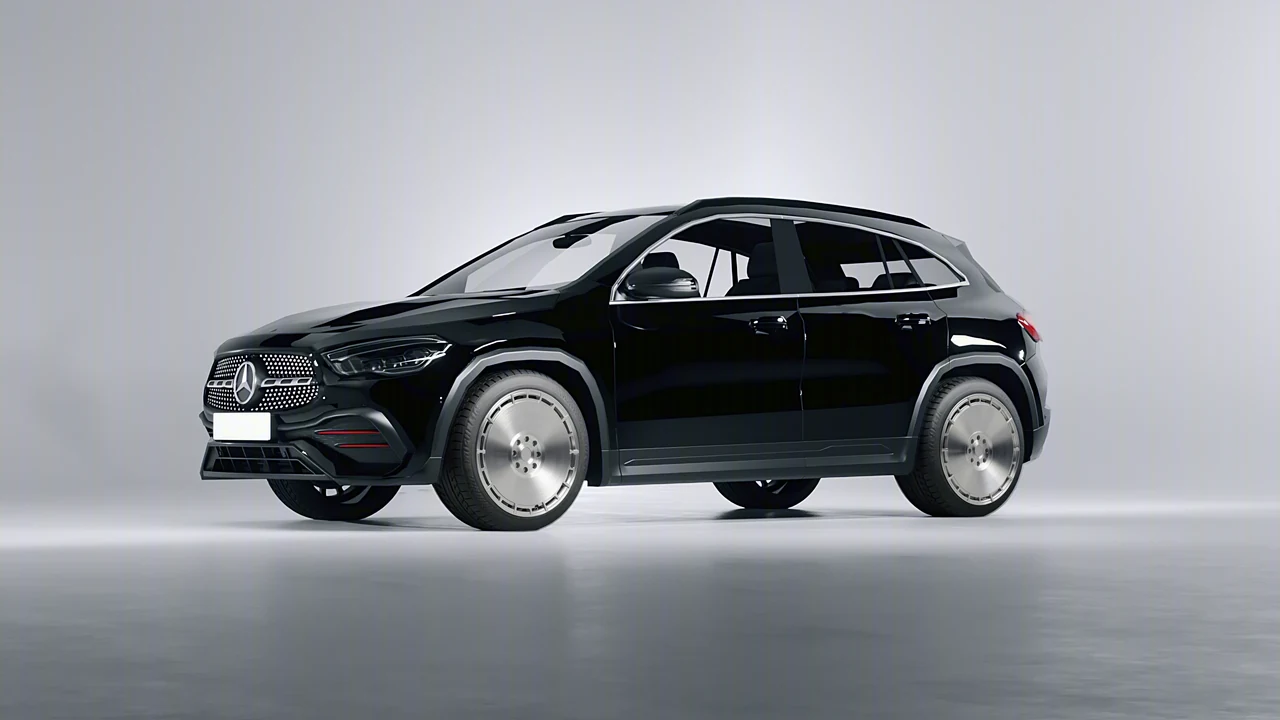Mercedes-Benz GLA 2020 on RDB LA Zero forged wheels, front three-quarter view