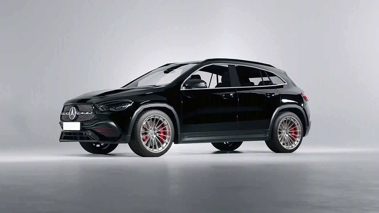 Mercedes-Benz GLA 2020 on HRE Performance Wheels S209 forged wheels, front three-quarter view