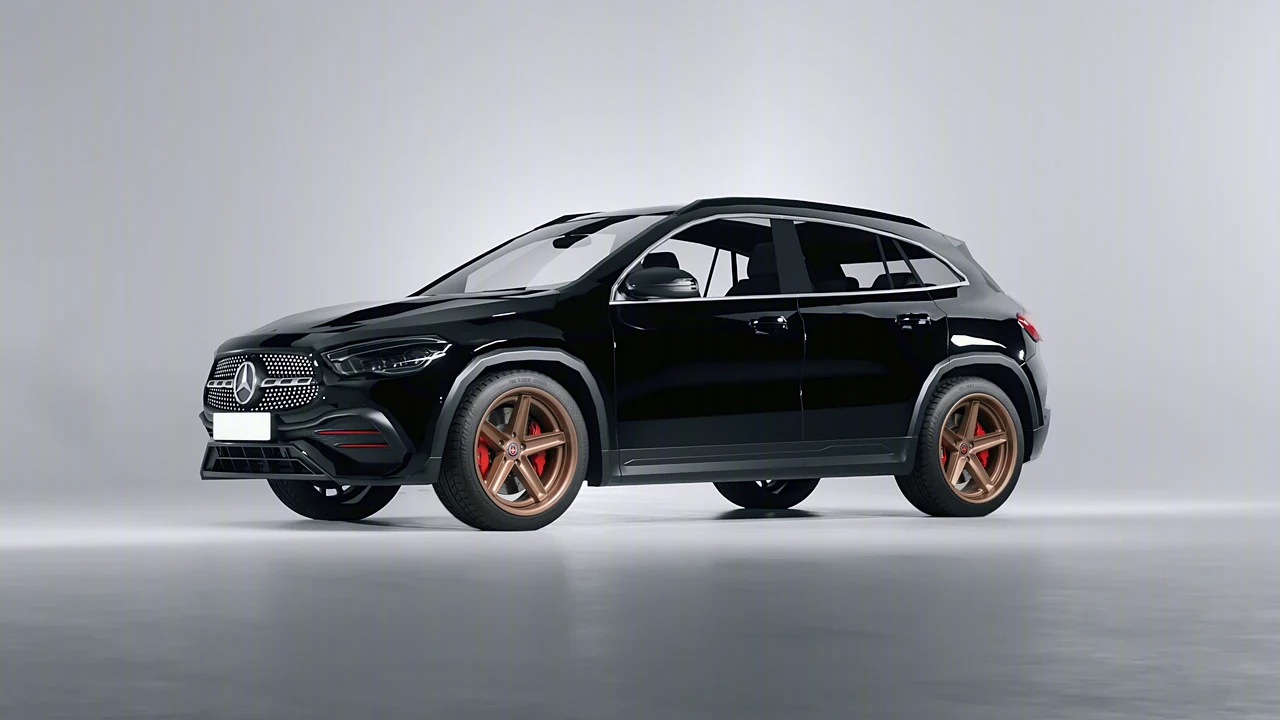Mercedes-Benz GLA 2020 on HRE Performance Wheels Tusk forged wheels, front three-quarter view