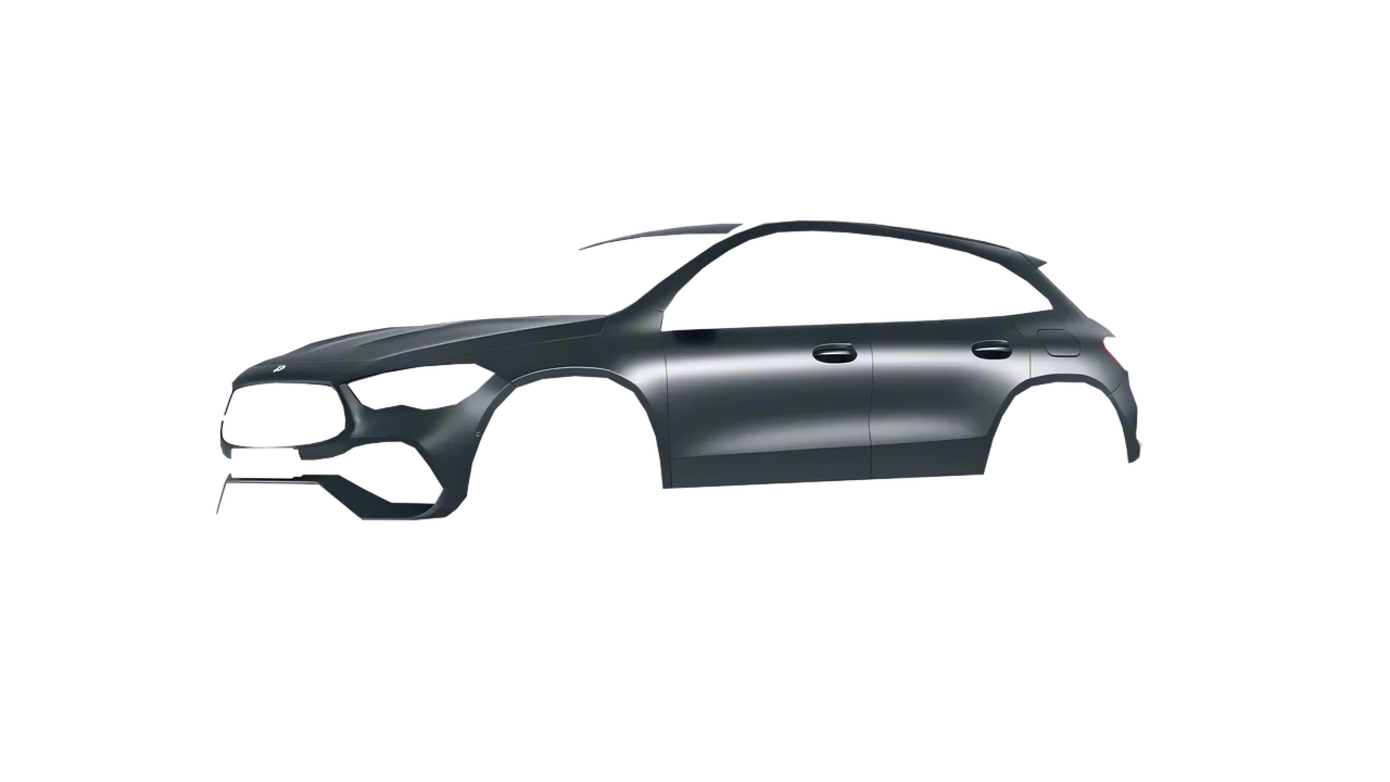 Mercedes-Benz GLA 2020 wrapped in Black Rock Grey (Avery Dennison SW900-823-M), front three-quarter view