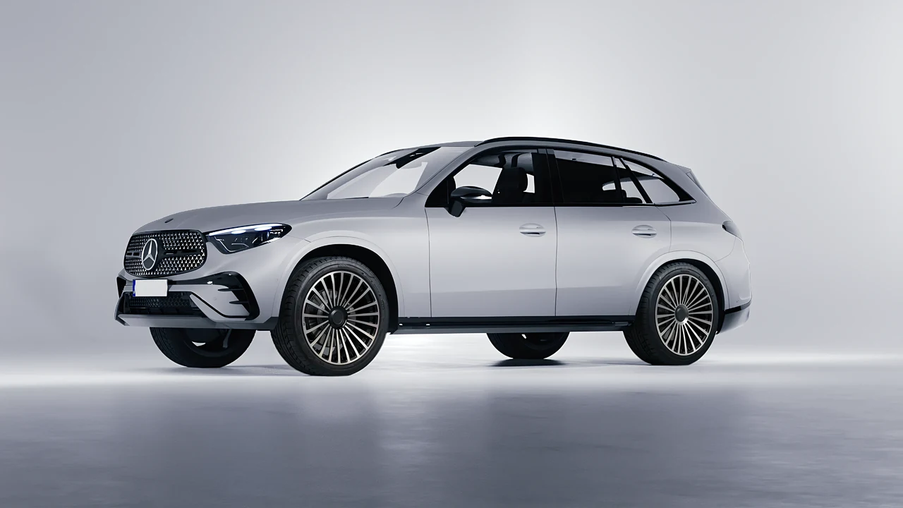 Mercedes-Benz GLC AMG Line 2023 on RDB LA Twenty Three forged wheels, front three-quarter view