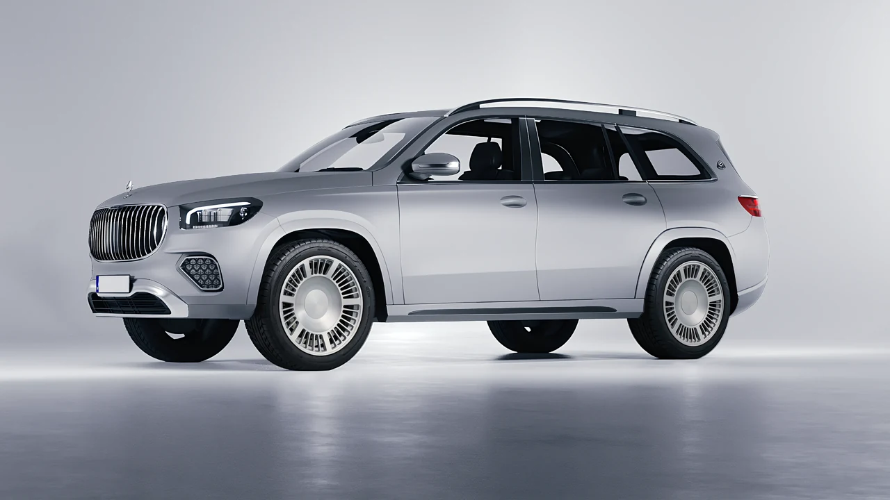 Mercedes-Benz Gls600 Maybach 2024 on RDB LA Masterpiece forged wheels, front three-quarter view