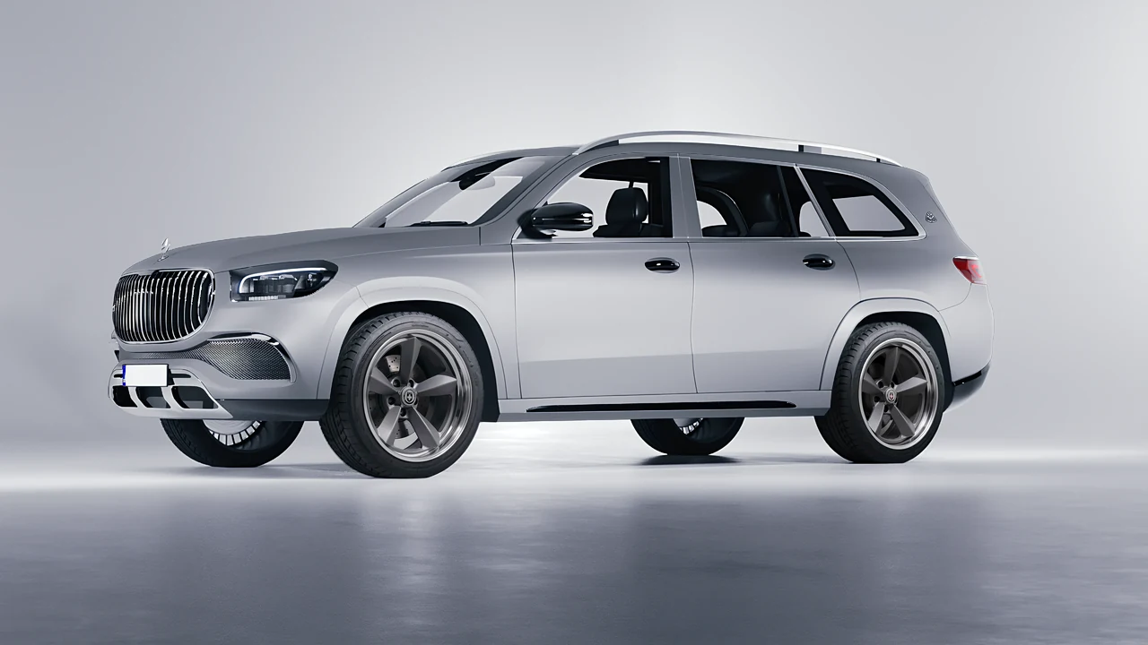 Mercedes-Benz Maybach GLS 2021 on HRE Performance Wheels 105 forged wheels, front three-quarter view