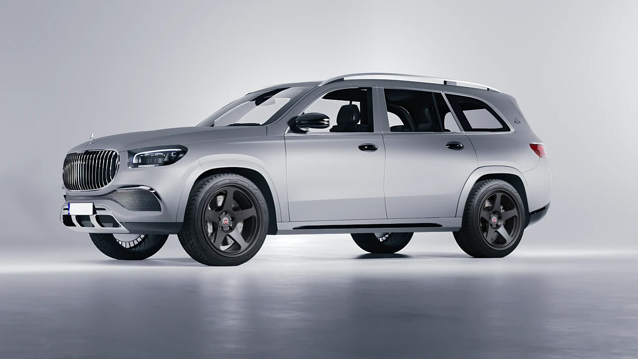 Mercedes-Benz Maybach GLS 2021 on HRE Performance Wheels 305-GT forged wheels, front three-quarter view