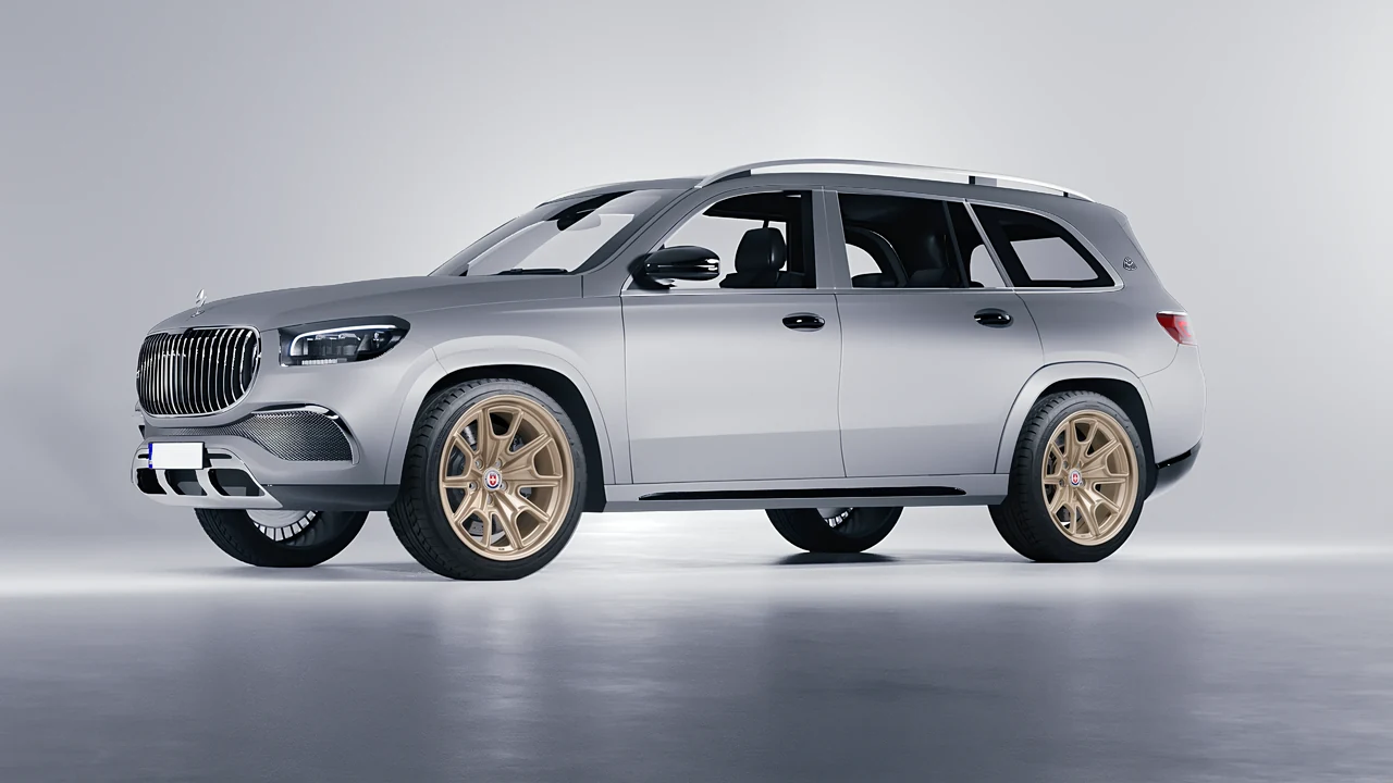 Mercedes-Benz Maybach GLS 2021 on HRE Performance Wheels 427M forged wheels, front three-quarter view