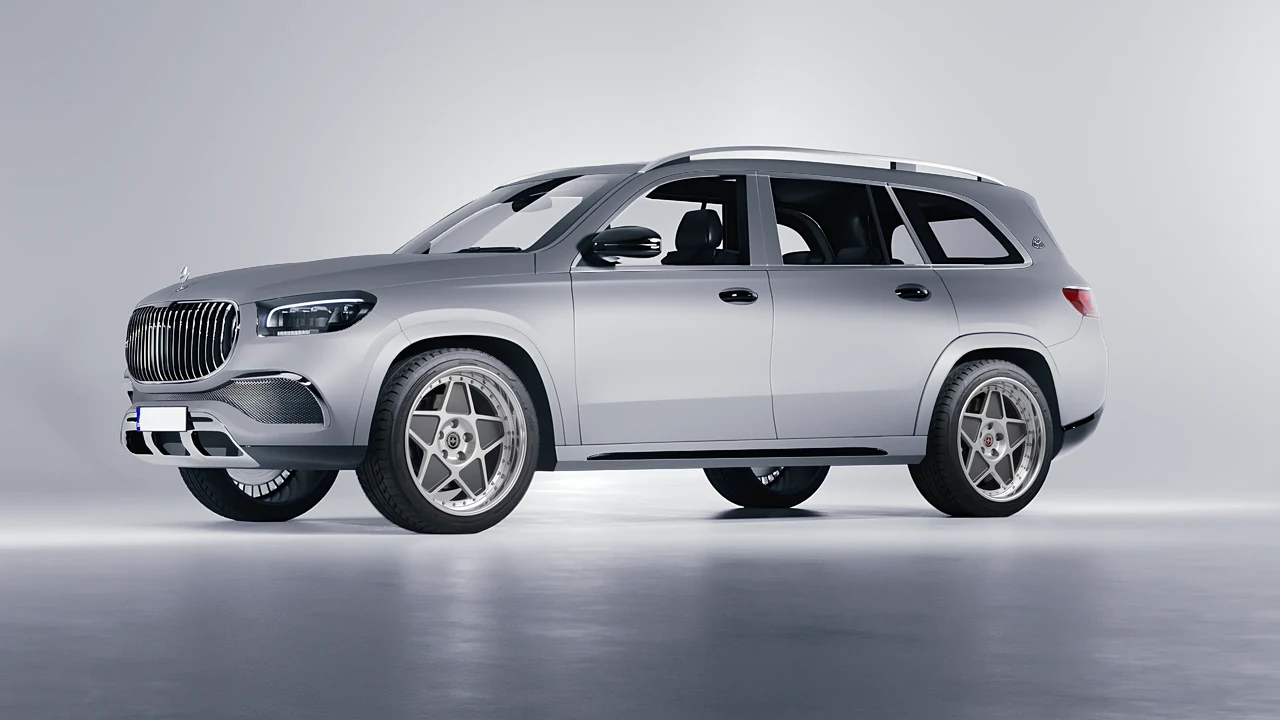 Mercedes-Benz Maybach GLS 2021 on HRE Performance Wheels 505 forged wheels, front three-quarter view