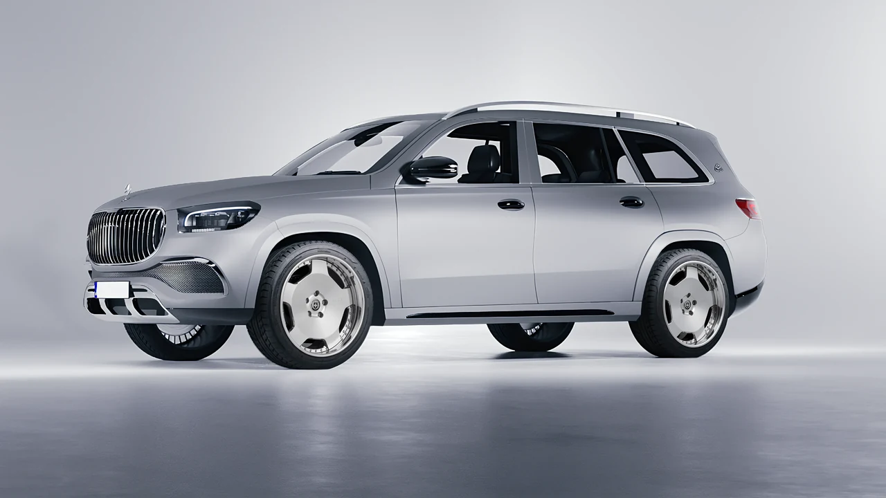 Mercedes-Benz Maybach GLS 2021 on HRE Performance Wheels 544C forged wheels, front three-quarter view