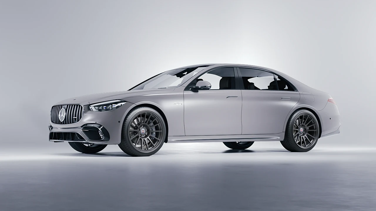 Mercedes-Benz S Class AMG 2023 on HRE Performance Wheels 313-GT forged wheels, front three-quarter view
