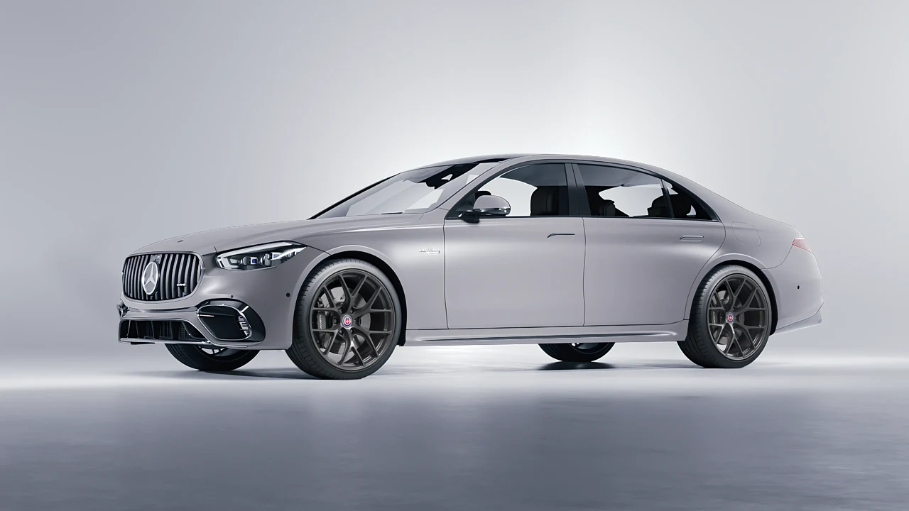 Mercedes-Benz S Class AMG 2023 on HRE Performance Wheels R161-Lightweight forged wheels, front three-quarter view