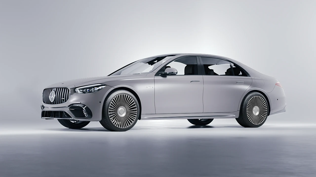 Mercedes-Benz S Class AMG 2023 on RDB LA 50 forged wheels, front three-quarter view