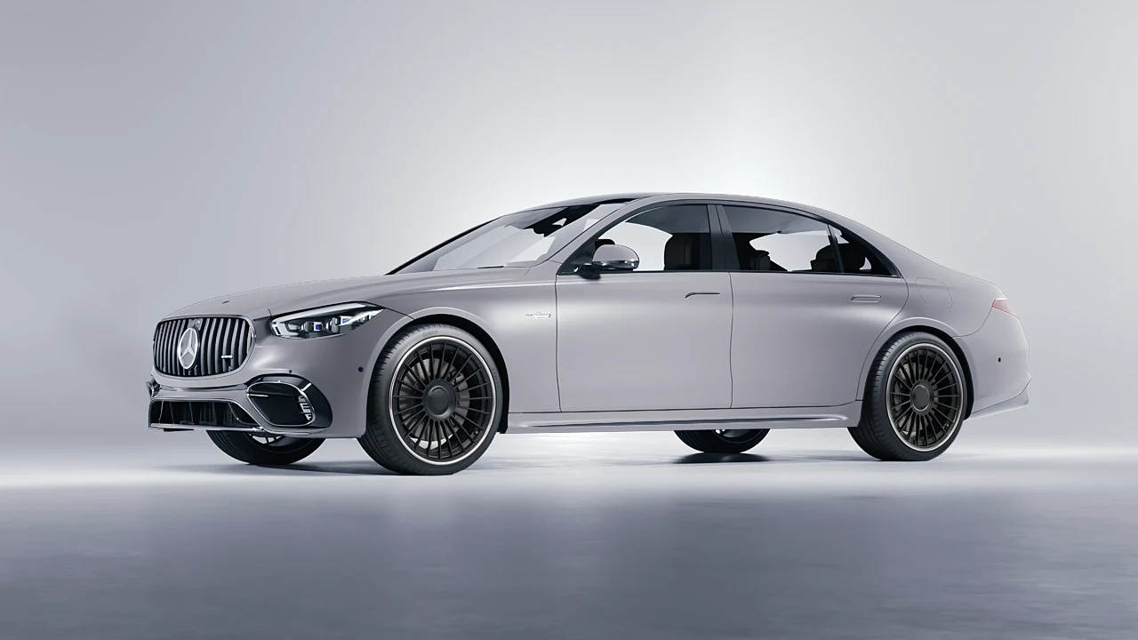 Mercedes-Benz S Class AMG 2023 on RDB LA Twenty Two forged wheels, front three-quarter view