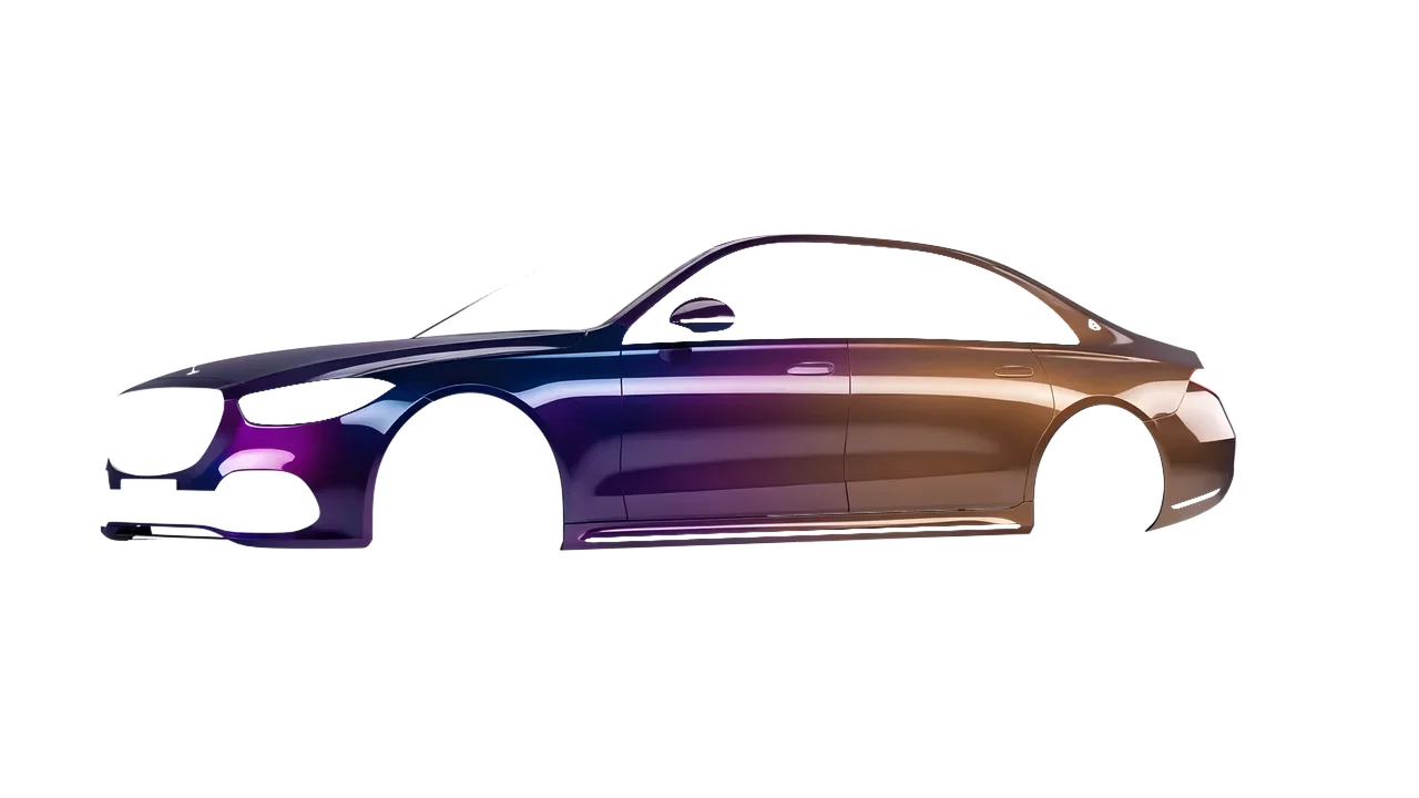 Mercedes-Benz S-Class Maybach 2021 wrapped in Gloss Flip Deep Space (3M GP278), front three-quarter view