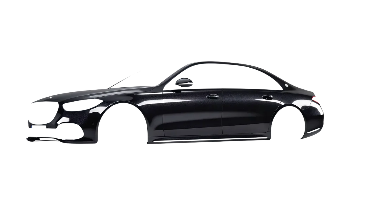 Mercedes-Benz S-Class Maybach 2021 wrapped in Mystery Black (Avery Dennison SW900-184-M), front three-quarter view