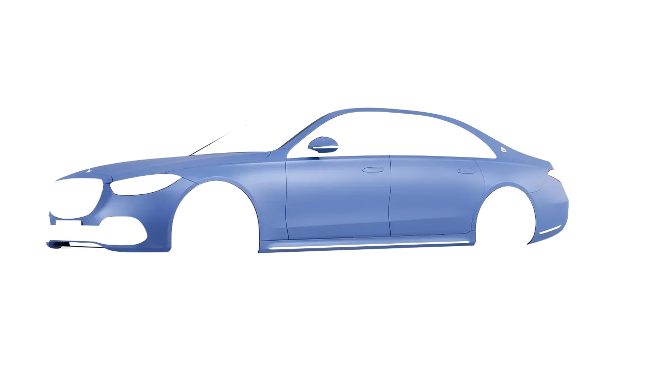 Mercedes-Benz S-Class Maybach 2021 wrapped in Dreamline Blue (Avery Dennison SW900-616-O), front three-quarter view