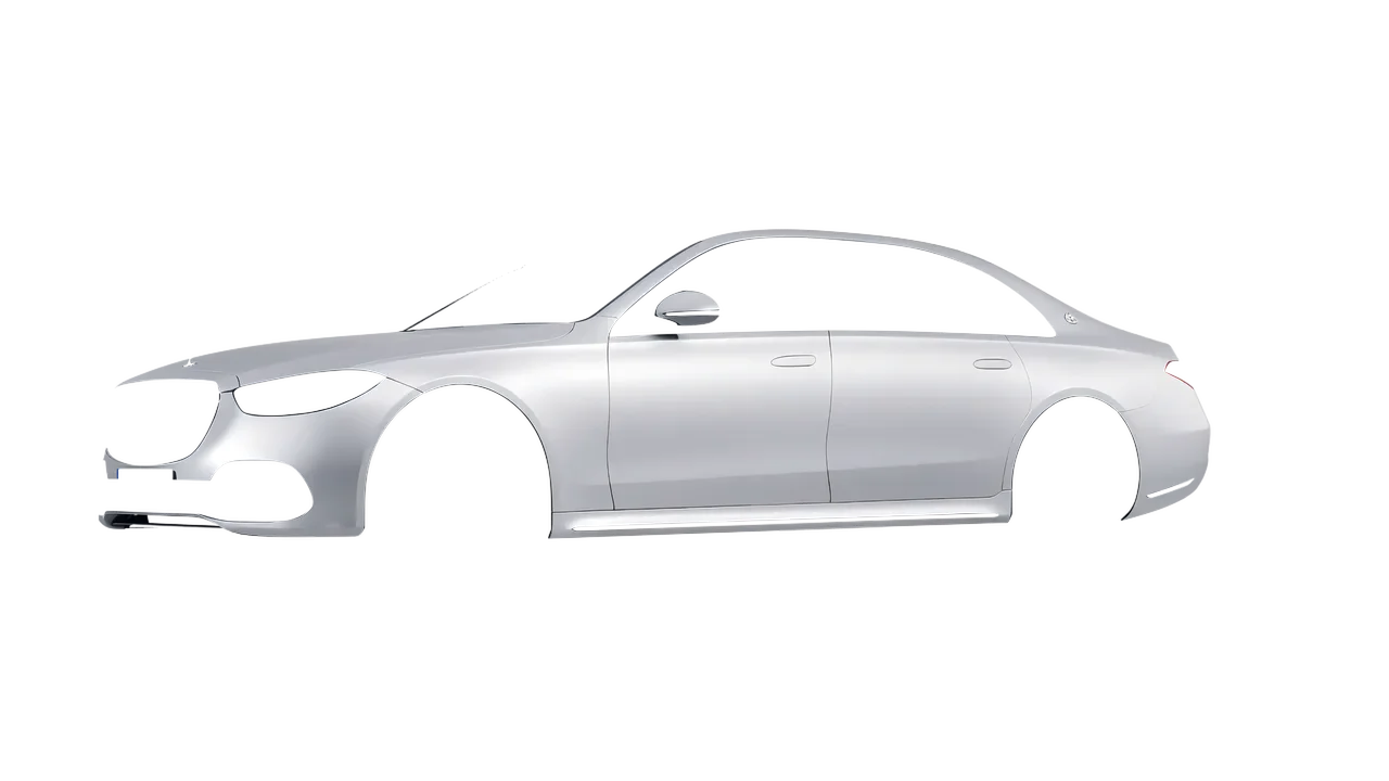 Mercedes-Benz S-Class Maybach 2021 wrapped in Matte Silver (3M M21), front three-quarter view