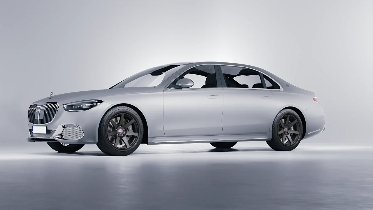 Mercedes-Benz S-Class Maybach 2021 on HRE Performance Wheels 307-GT forged wheels, front three-quarter view