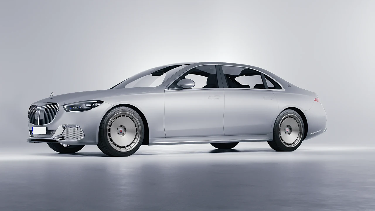 Mercedes-Benz S-Class Maybach 2021 on HRE Performance Wheels 935 forged wheels, front three-quarter view