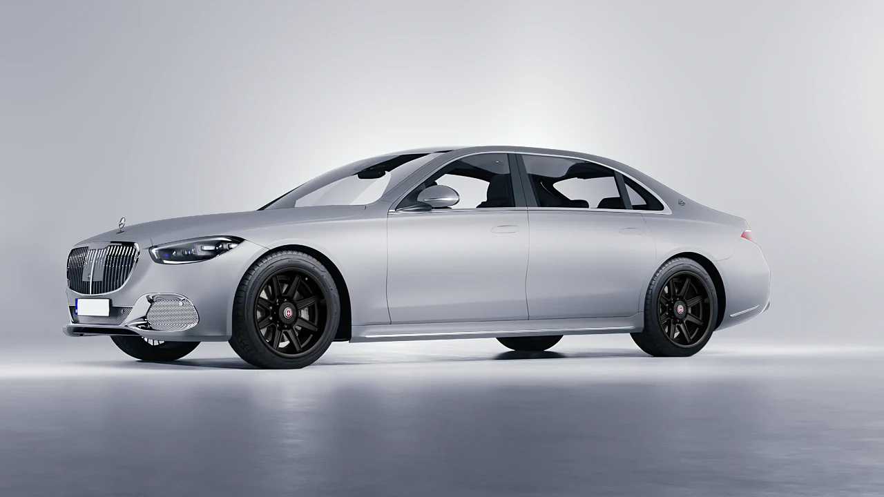 Mercedes-Benz S-Class Maybach 2021 on HRE Performance Wheels HD188H forged wheels, front three-quarter view