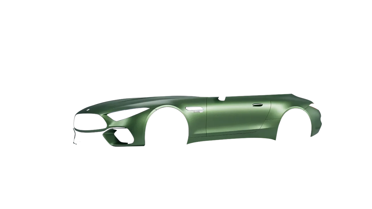Mercedes-Benz SL Class AMG 2024 wrapped in Apple Green (Avery Dennison SW900-745-M), front three-quarter view