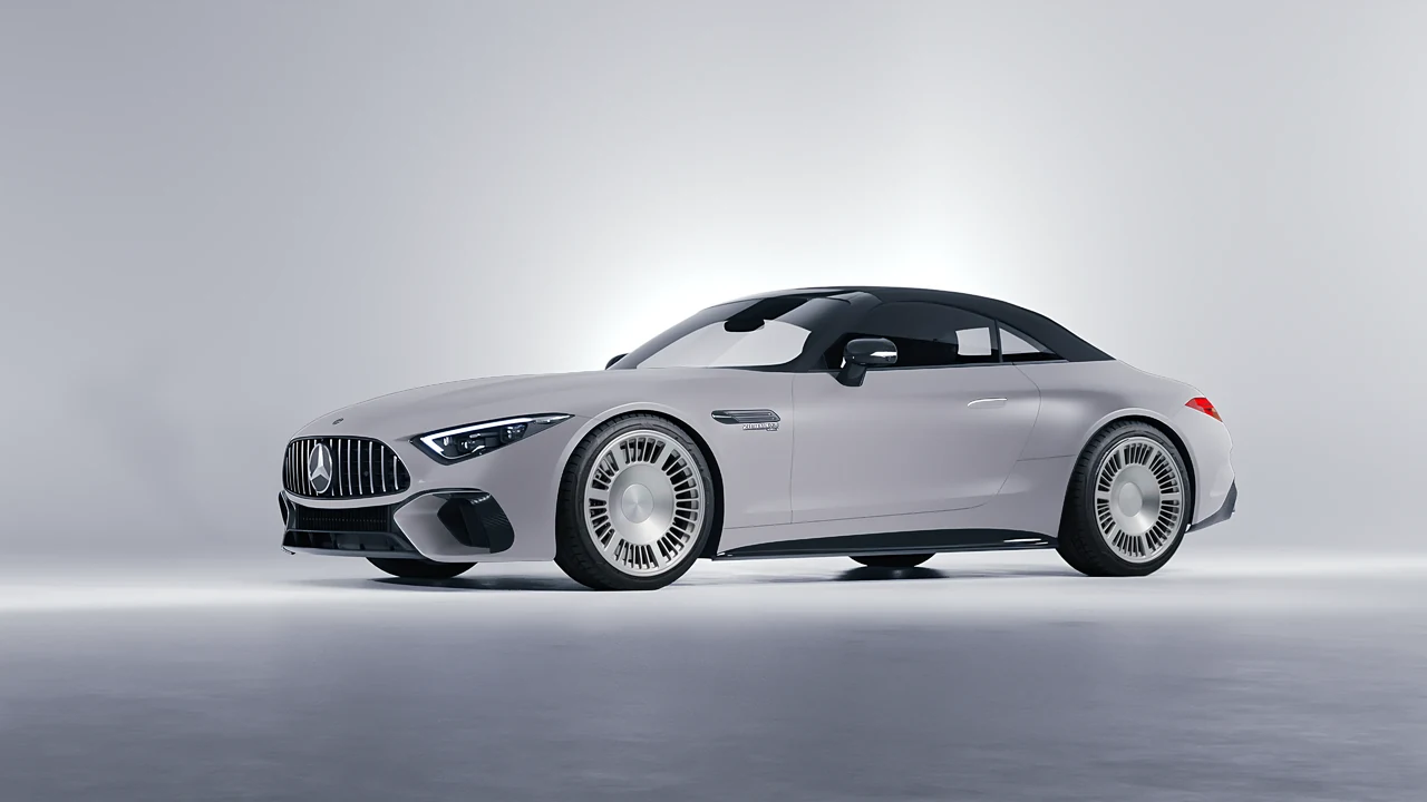 Mercedes-Benz SL Class AMG 2024 on RDB LA Masterpiece forged wheels, front three-quarter view