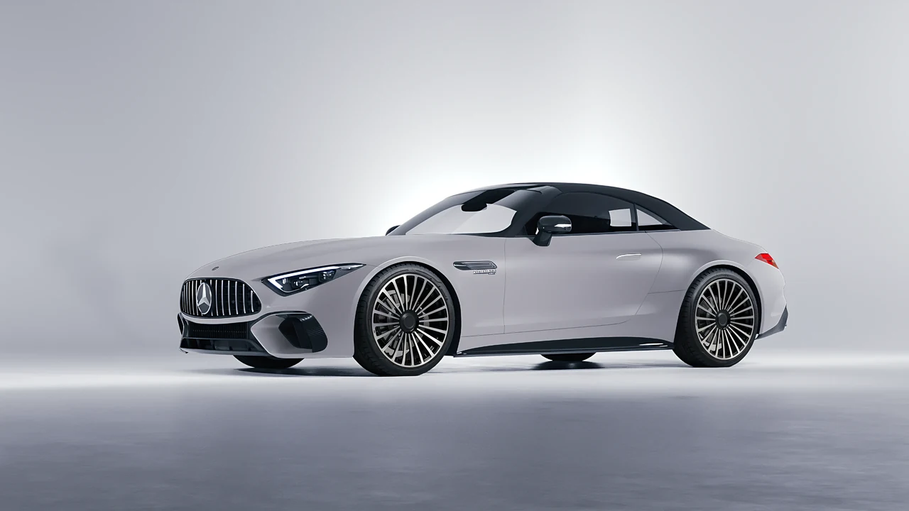 Mercedes-Benz SL Class AMG 2024 on RDB LA Twenty Three forged wheels, front three-quarter view