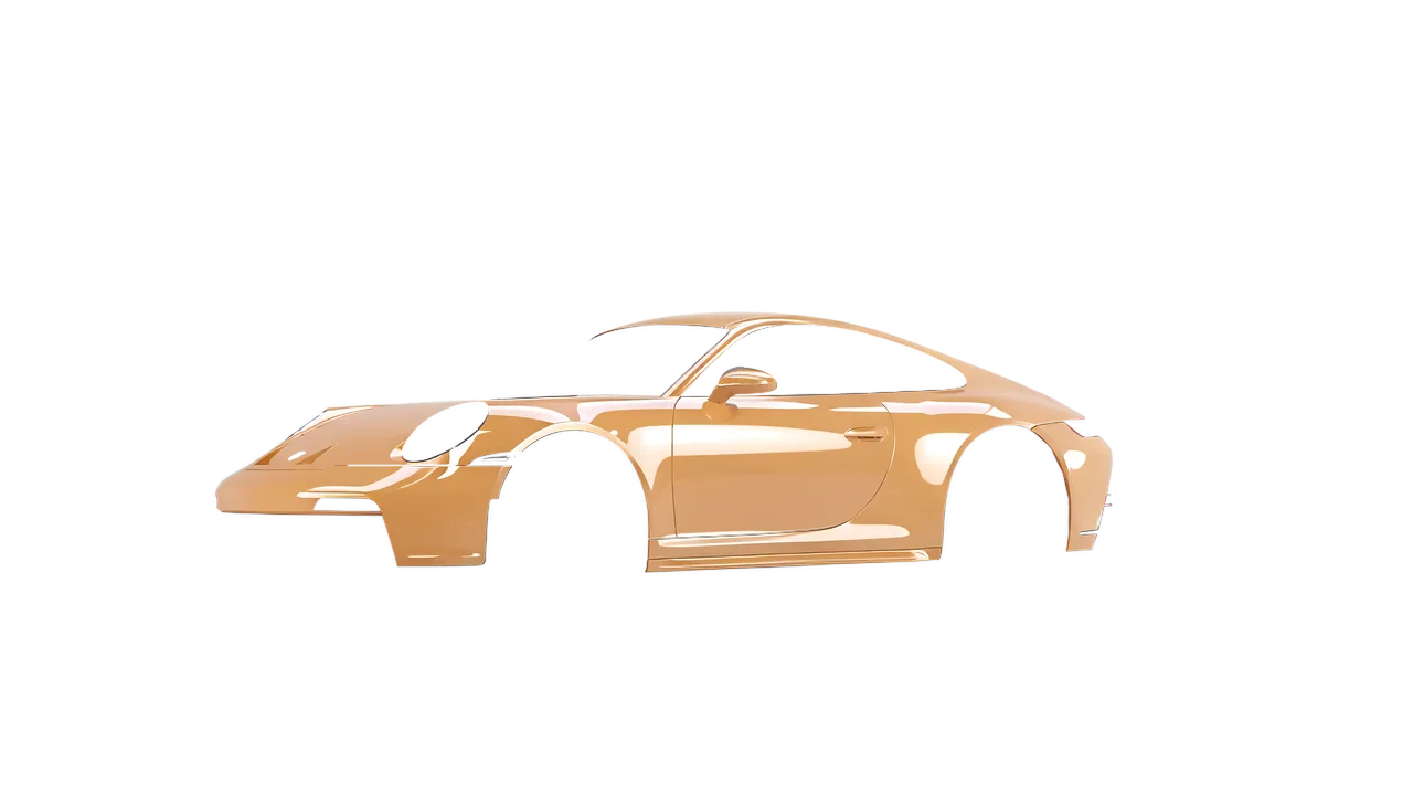 Porsche 911 GT3 Touring 2024 wrapped in Copper Kiss Gloss (ORACAL 970RA-313G), front three-quarter view