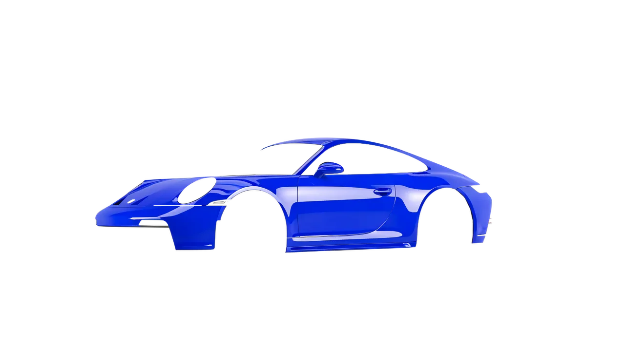 Porsche 911 GT3 Touring 2024 wrapped in Atlantic Pearl Gloss (KPMF K75402), front three-quarter view