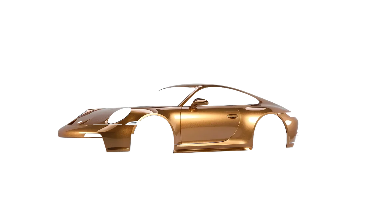 Porsche 911 GT3 Touring 2024 wrapped in Bronze Gloss (ORACAL 970RA-920G), front three-quarter view