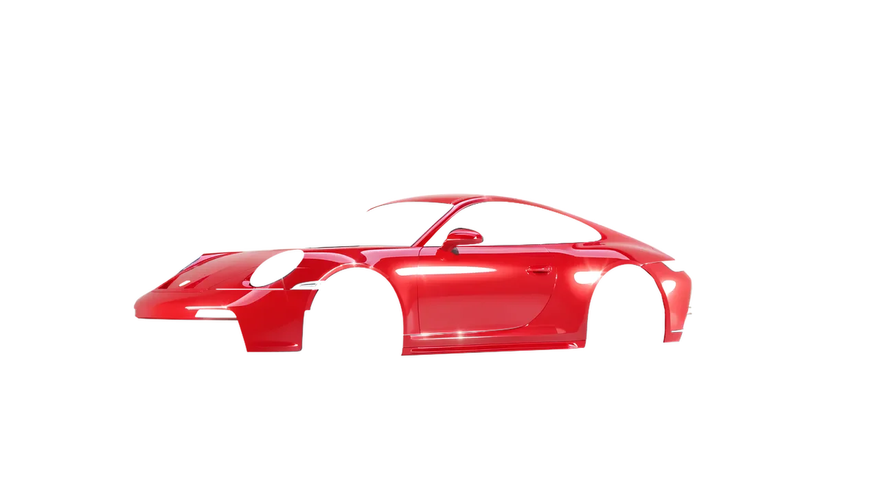 Porsche 911 GT3 Touring 2024 wrapped in Rose Hip Gloss (ORACAL 970RA-897G), front three-quarter view