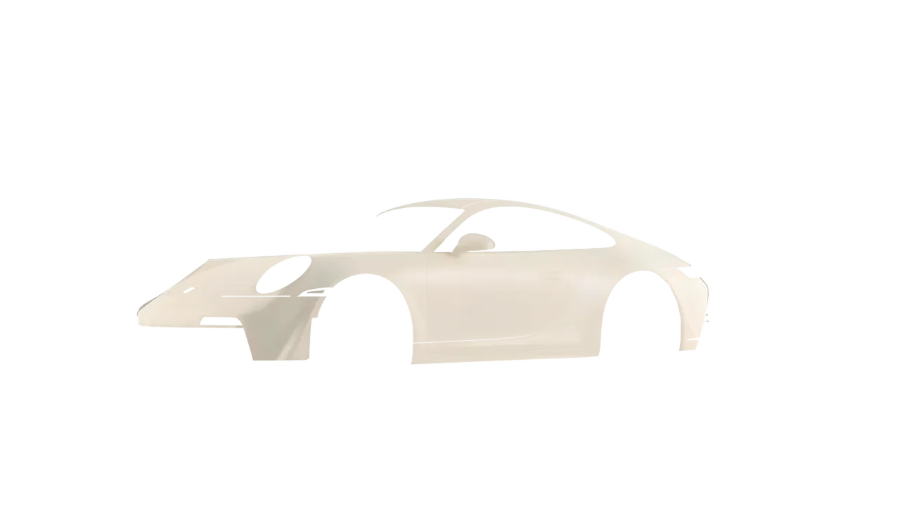 Porsche 911 GT3 Touring 2024 wrapped in Clear Matt (KPMF K89002), front three-quarter view