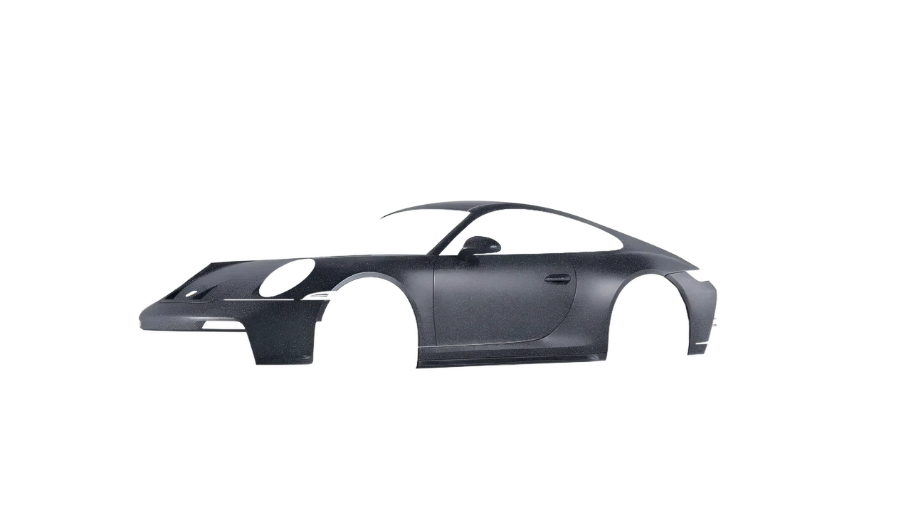 Porsche 911 GT3 Touring 2024 wrapped in Dark Grey Matt (KPMF K89015), front three-quarter view