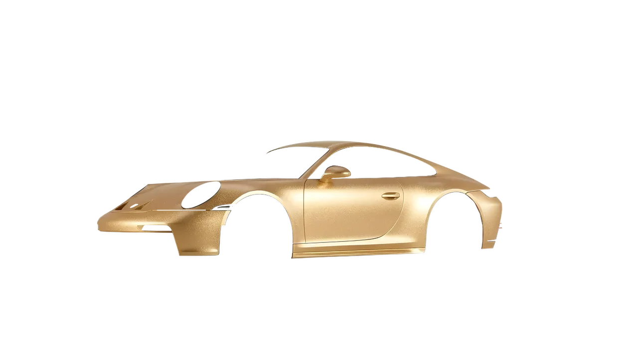 Porsche 911 GT3 Touring 2024 wrapped in Pyrite Matt (ORACAL 970RA-926M), front three-quarter view