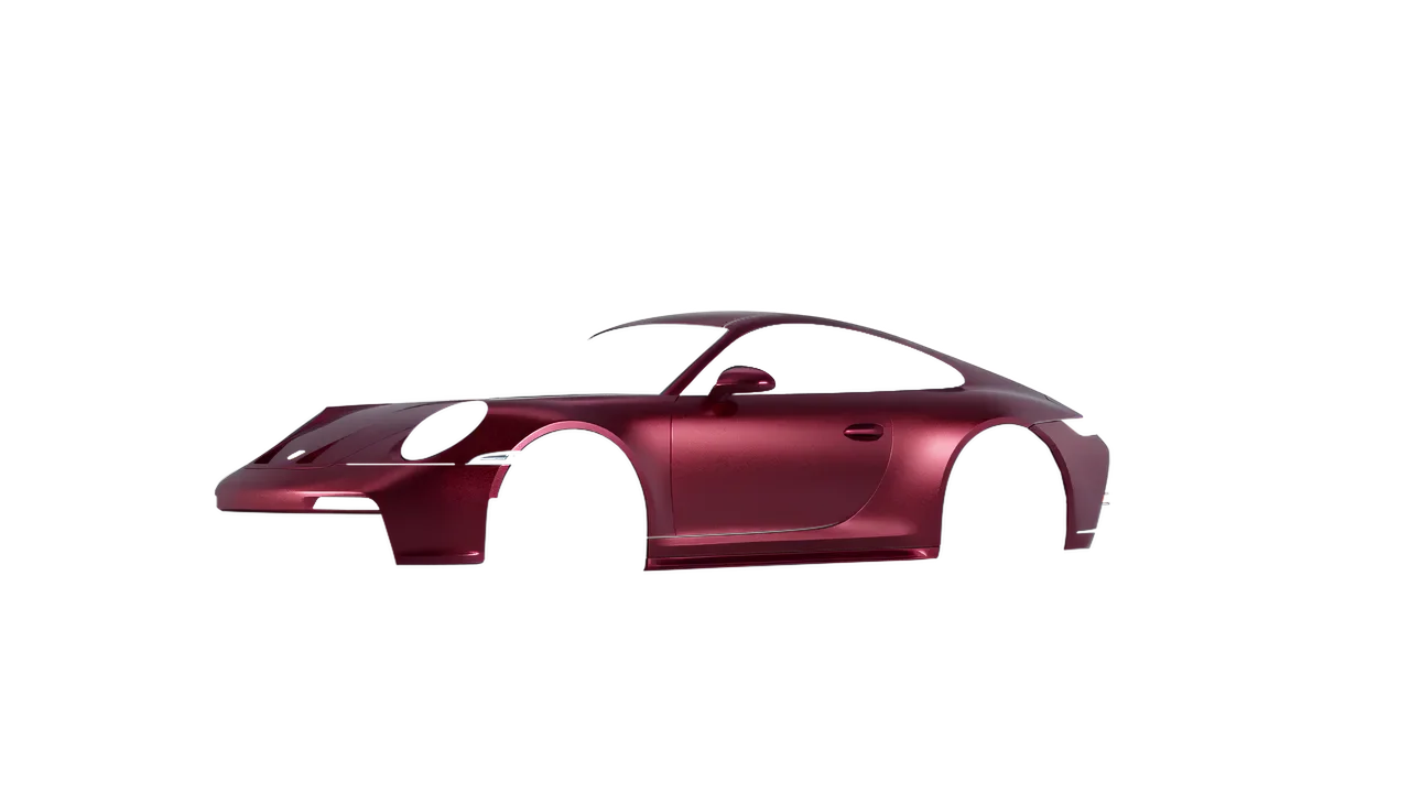 Porsche 911 GT3 Touring 2024 wrapped in Red Brown Matt (ORACAL 970RA-369M), front three-quarter view