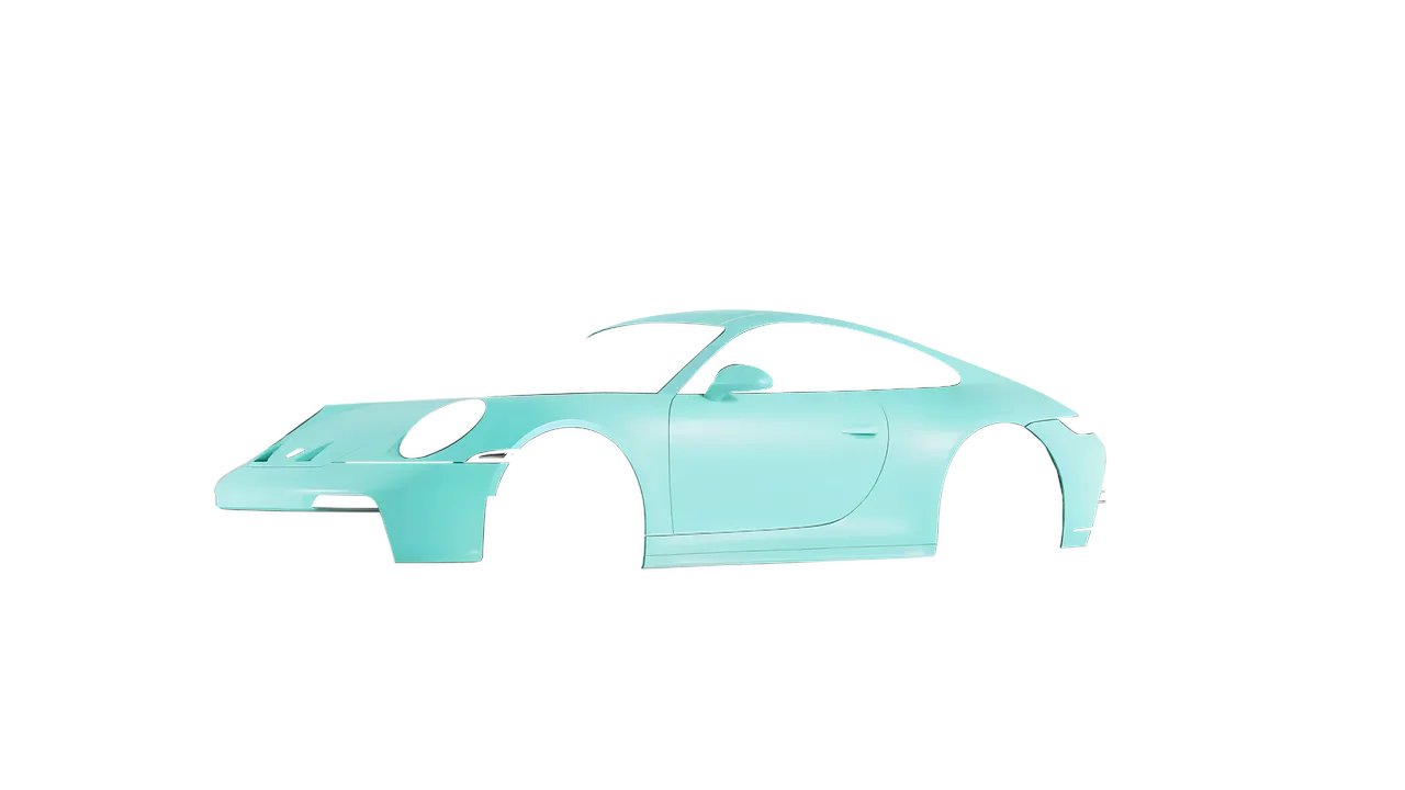 Porsche 911 GT3 Touring 2024 wrapped in Mint Matt (ORACAL 970RA-055M), front three-quarter view