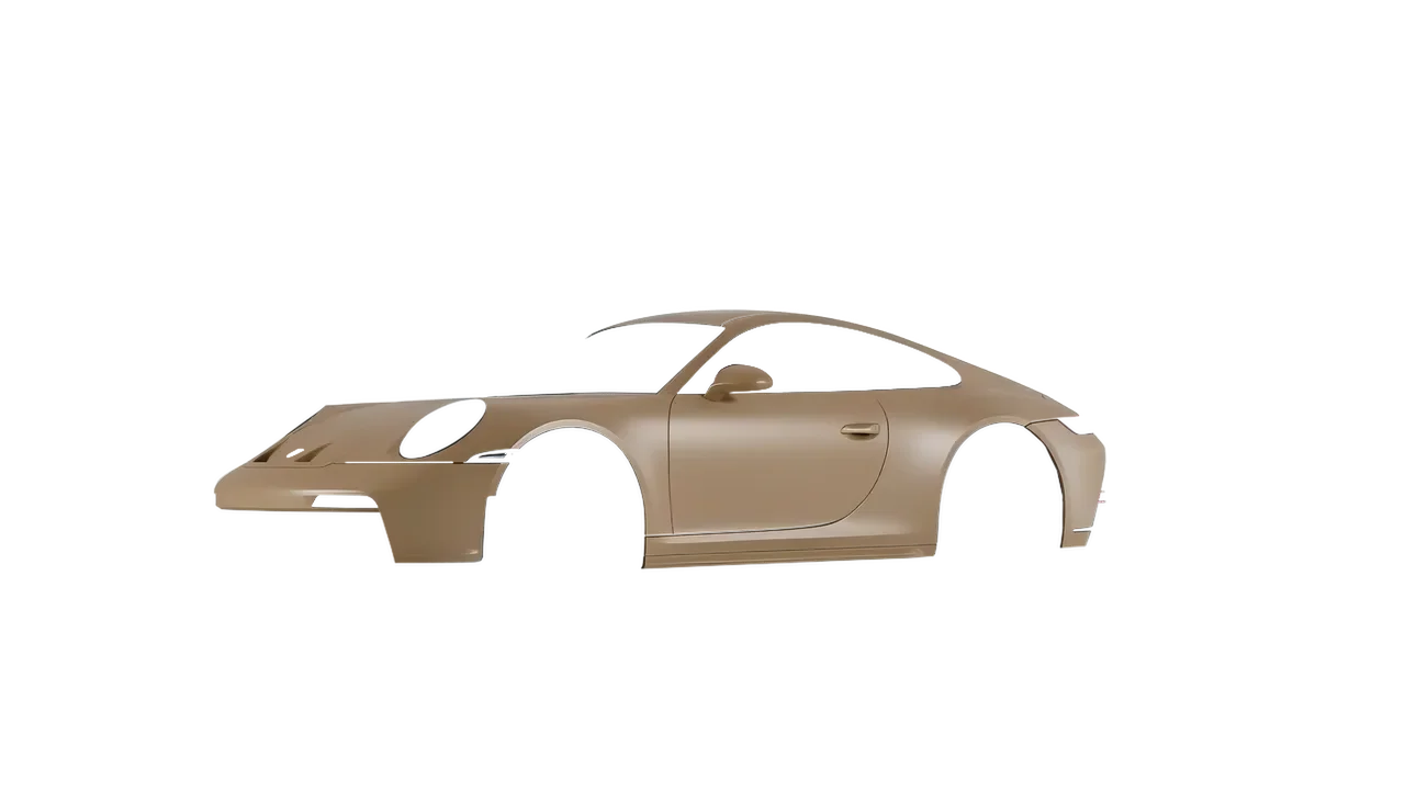 Porsche 911 GT3 Touring 2024 wrapped in Matt Stealth Tundra (KPMF K75531), front three-quarter view