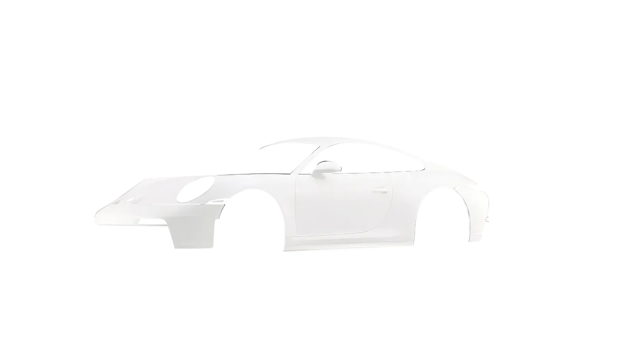 Porsche 911 GT3 Touring 2024 wrapped in White Matt (KPMF K89011), front three-quarter view